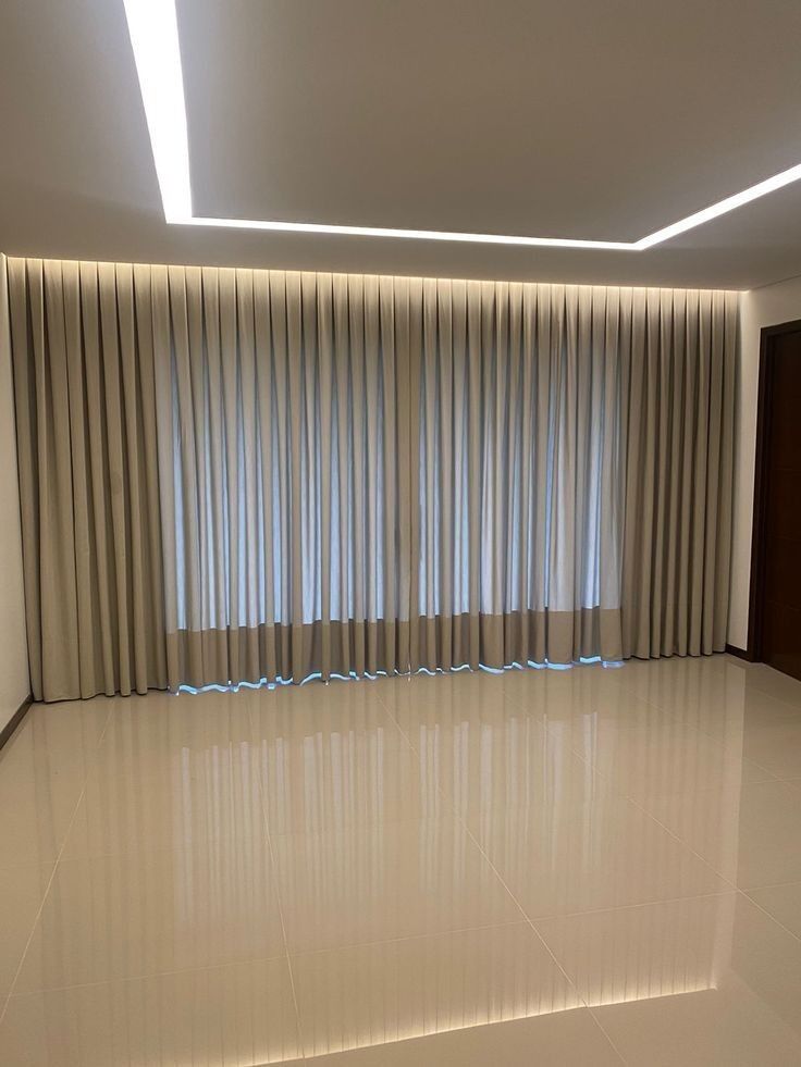 Curtains installation